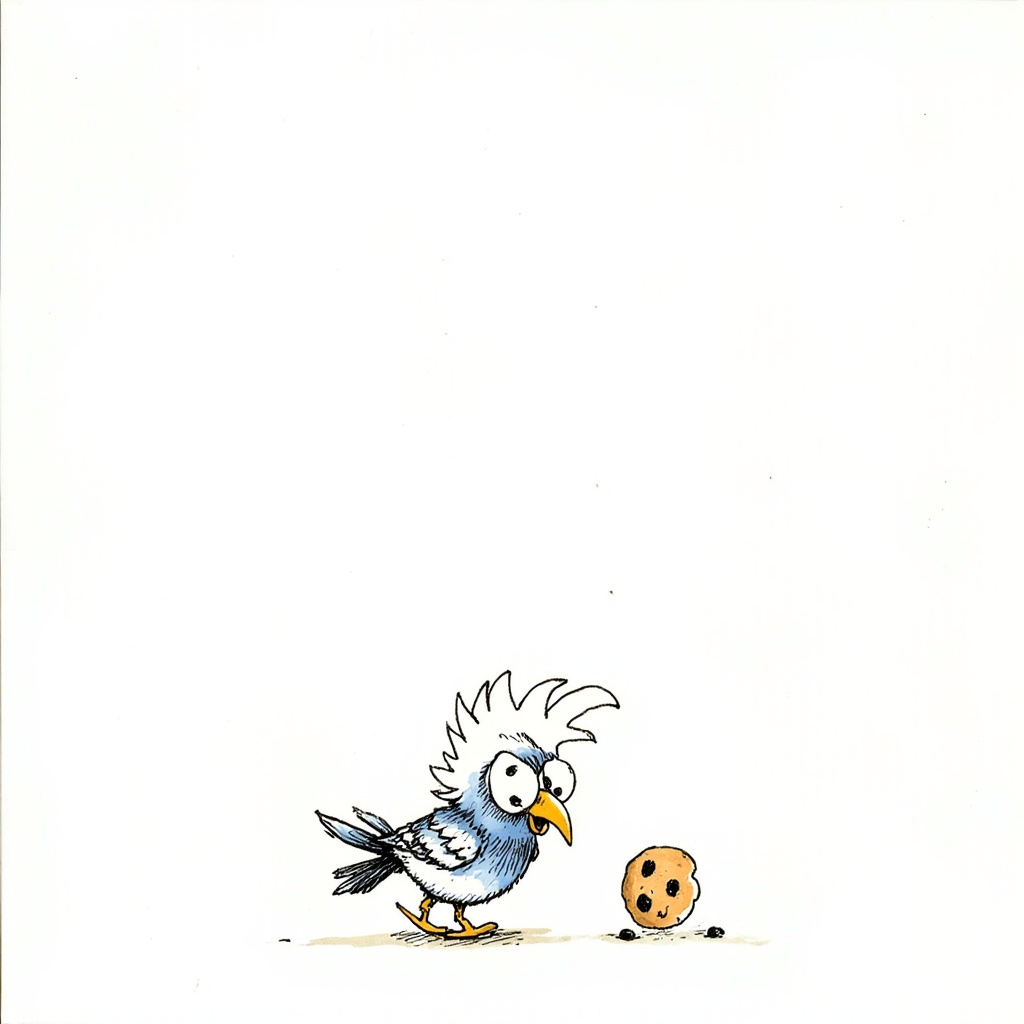 Pigeon Finds a Cookie